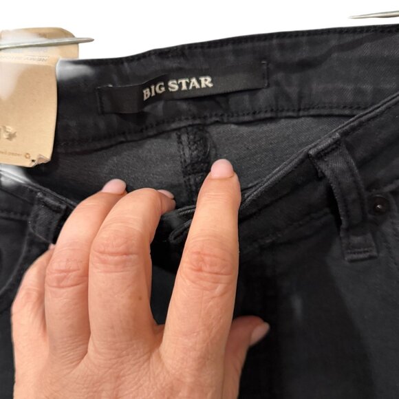 Big Star Womens Remy Low Rise Summer Black Denim Shorts Size 28 NWT - Picture 3 of 6